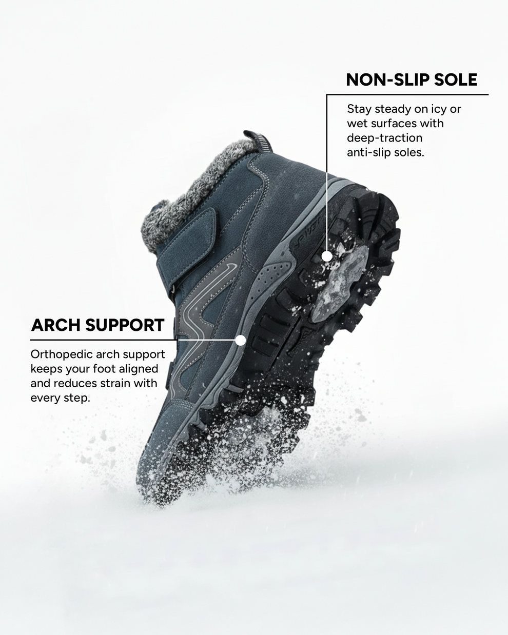 OrtoComfort Orthopedic Boots Vibram® High-Traction Sole Premium